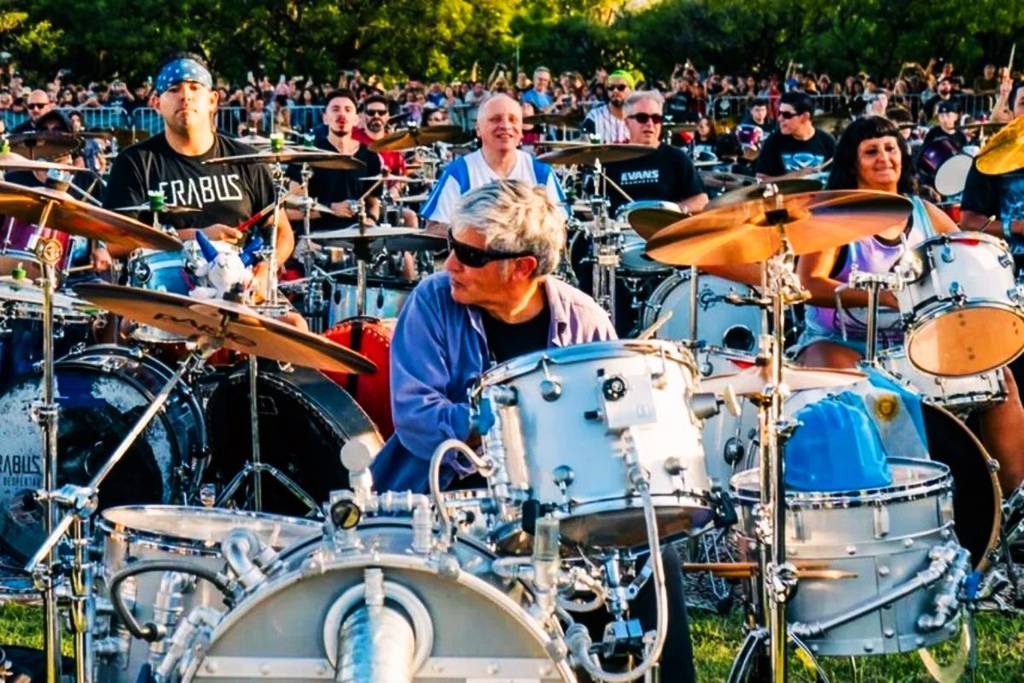 Una fiesta del rock al aire libre